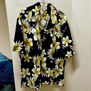 Pacific Legend, Black, white & gold mens shirt 3XL like new